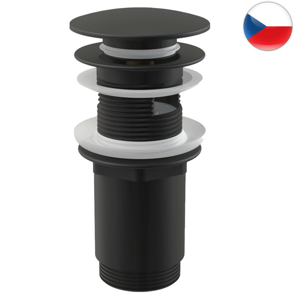 Слив CLICK-CLACK A392Black с переливом